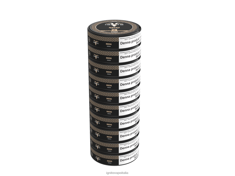 IGNITE buste di nicotina confezione da 10 668PR186 moka IGNITE vape reviews