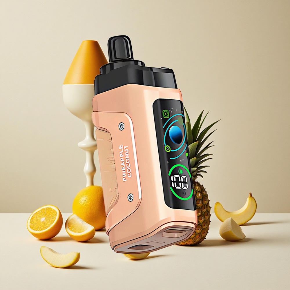 Razz Bar 45000 Puffs Sigaretta Elettronica Monouso Ananas Cocco con Bobina Mesh 1.0 Ohm e Batteria Ricaricabile 650 Mah