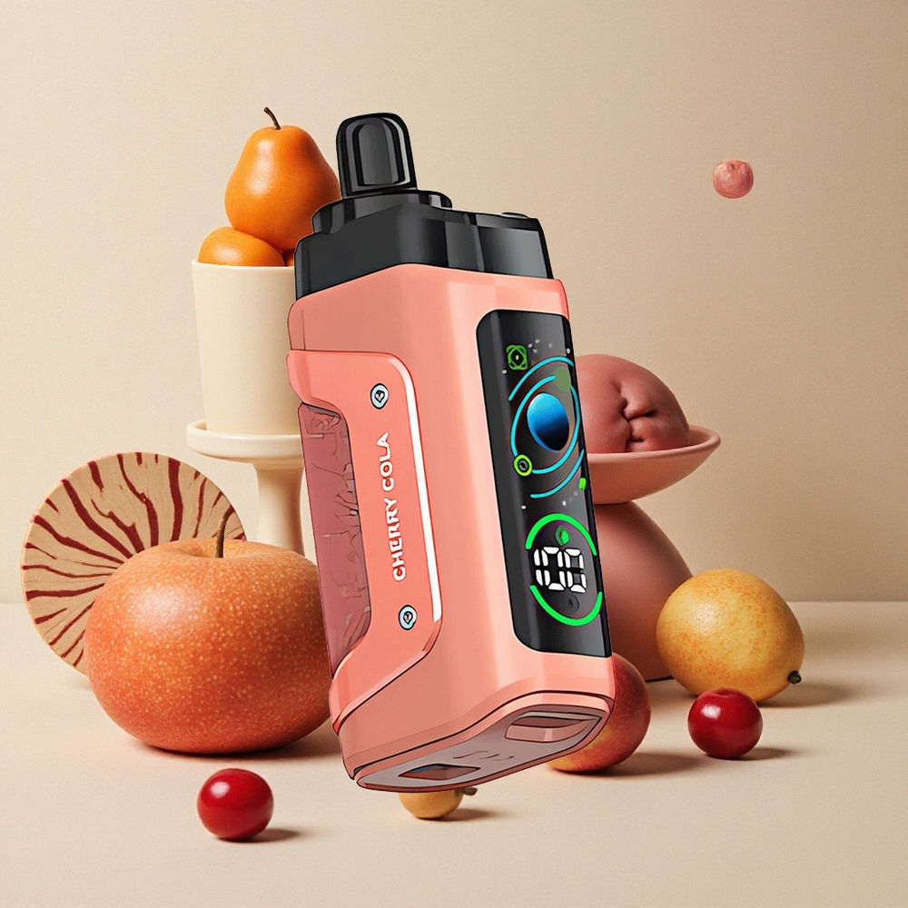 Razz Bar 45000 Puffs Sigaretta elettronica usa e getta Ciliegia Cola con Bobina Mesh 1.0 Ohm e Flusso d'Aria Regolabile