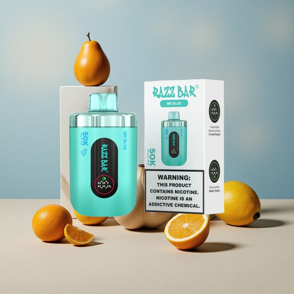 Razz Bar 50K Puffs Dispositivo Sigaretta Elettronica Monouso Tipo-C Ricaricabile Blu Mr