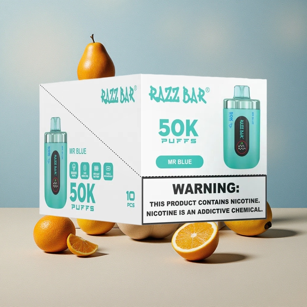 Razz Bar 50K Puffs Dispositivo Sigaretta Elettronica Monouso Tipo-C Ricaricabile Blu Mr