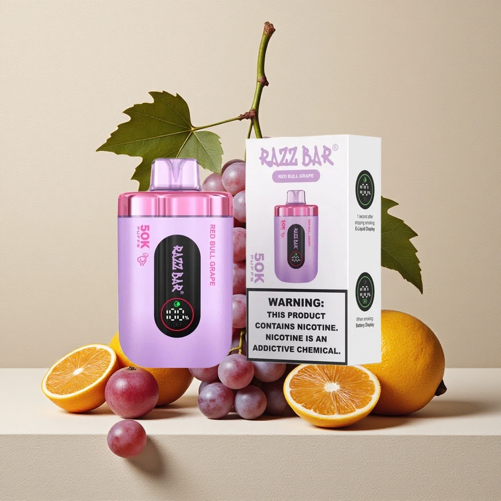 Razz Bar 50K Puffs Sigaretta elettronica usa e getta Toro Uva con 50000 Puffs e Batteria Ricaricabile 650mAh