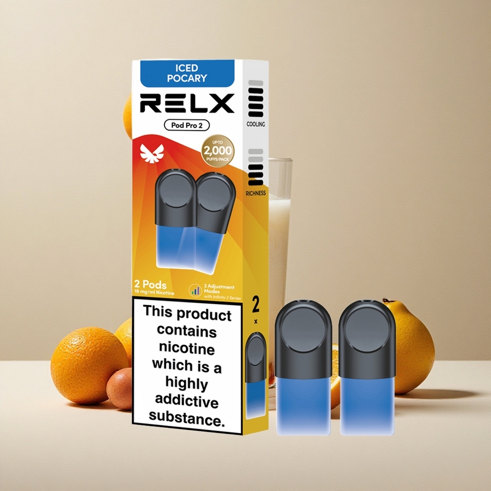 RELX Pod Pro 2 Bevanda-Ghiacciata Pocary 1,9ml 600 boccate 1,8% Nicotina