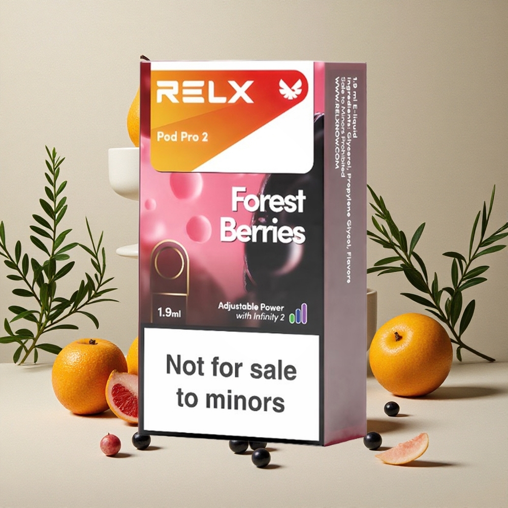 RELX Pod Pro 2 Foresta di Bacche 1.9ml 0% Nicotina 600 Puffs