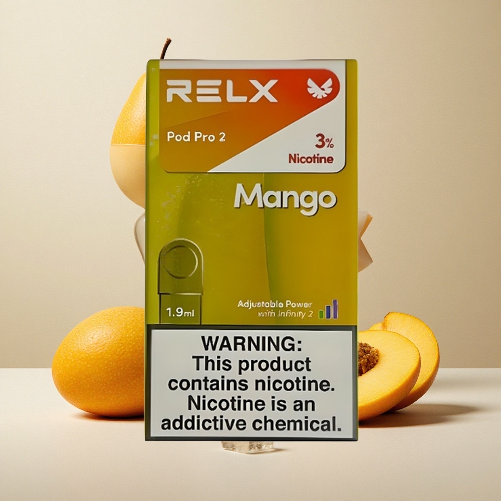 RELX Pod Pro 2 Ghiaccio di Mango con 3% Nicotina e 600 Boccate