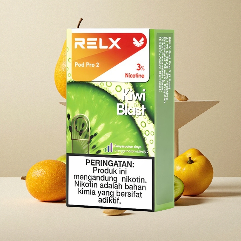 RELX Pod Pro 2 Kiwi Esplosione 3% Nicotina 600 Tiri 1.9ml