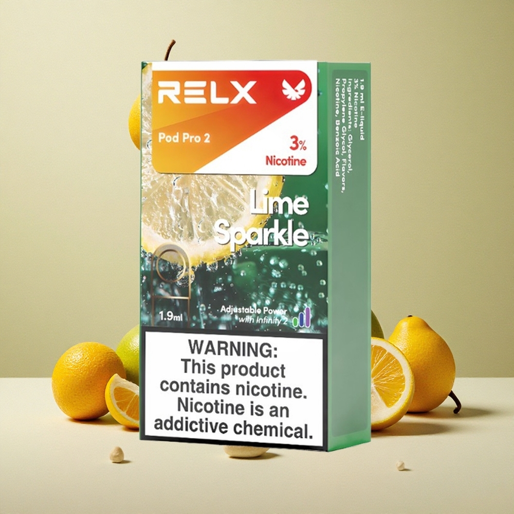 RELX Pod Pro 2 Lime Scintillante con 3% Nicotina e 600 Boccate