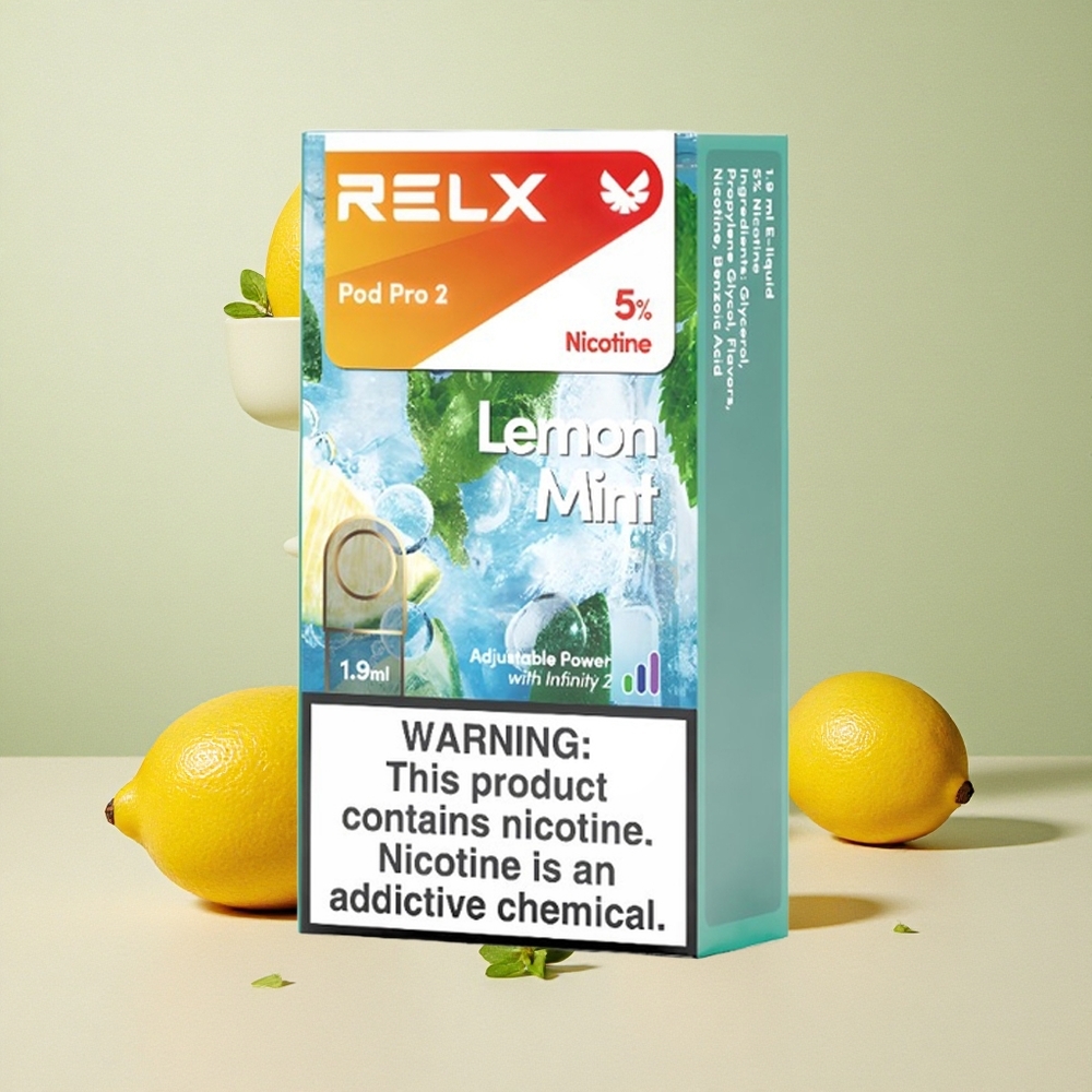 RELX Pod Pro 2 Limone Menta 5% Nicotina 600 Tiri 1.9ml