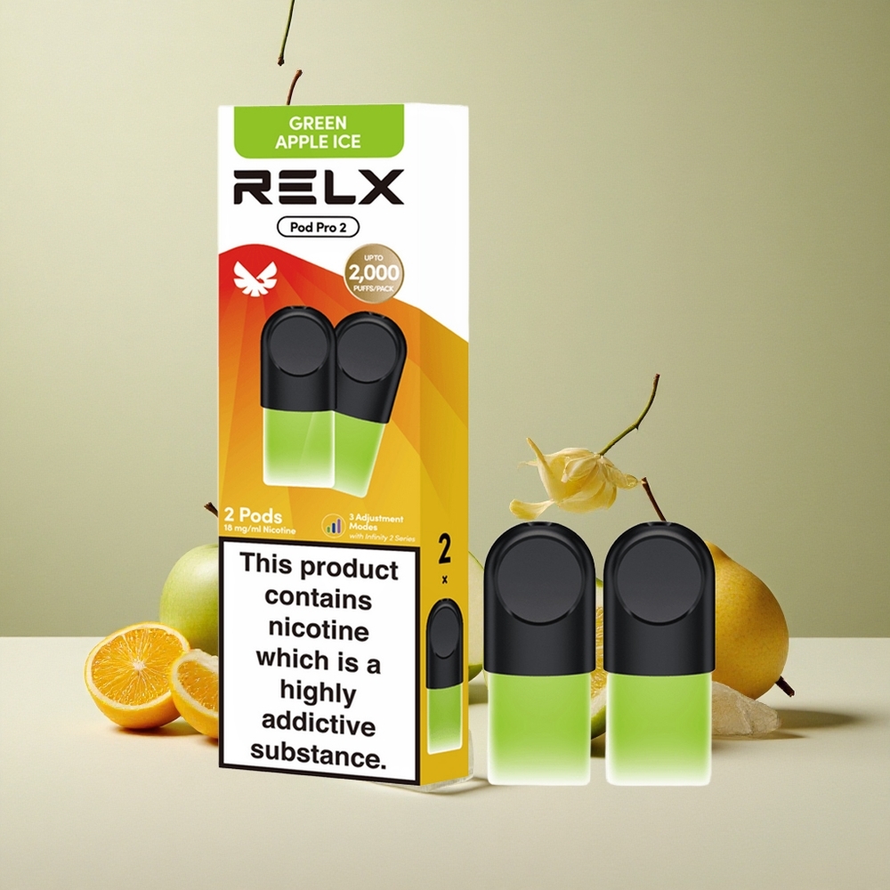RELX Pod Pro 2 Melo Verde Ghiaccio con 1,8% Nicotina e 600 boccate