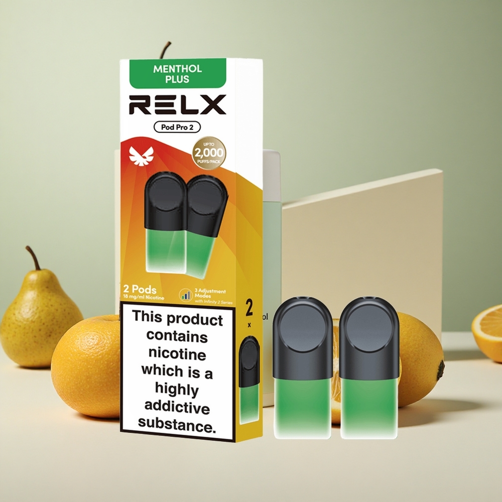 RELX Pod Pro 2 Menta-Mentolo Plus 1,9ml 600 boccate 1,8% Nicotina
