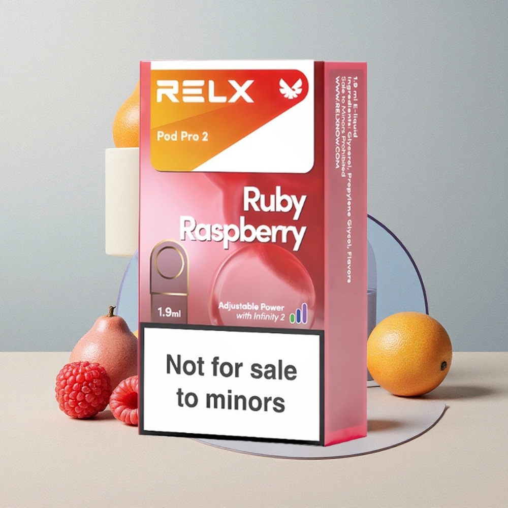 RELX Pod Pro 2 Mirtillo Blu Lampone 0% Nicotina 600 Tirate 1.9ml
