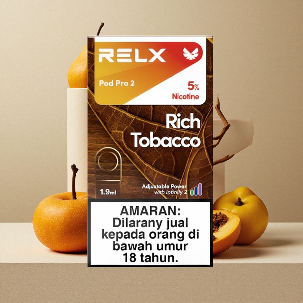 RELX Pod Pro 2 Tabacco Ricco 5% Nicotina 1.9ml 600 Puffs