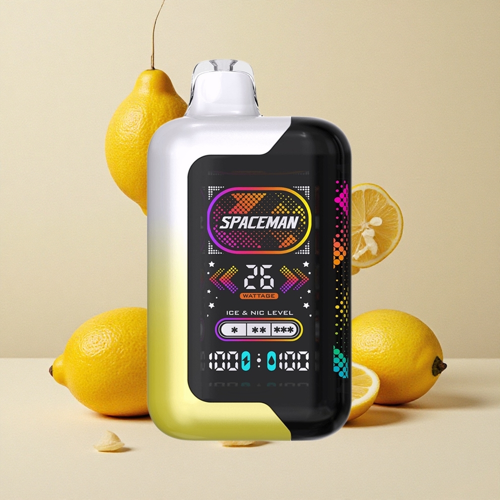 SMOK SPACEMAN SP40000 Dispositivo di Svapo Monouso Pop al Limone con Schermo LED Ultra-Large da 2,28"