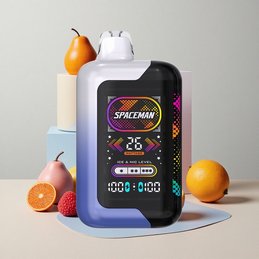 SMOK SPACEMAN SP40000 Sigaretta elettronica usa e getta Lampone Blu Ghiaccio con Schermo LED Ultra-Largo 2,28"