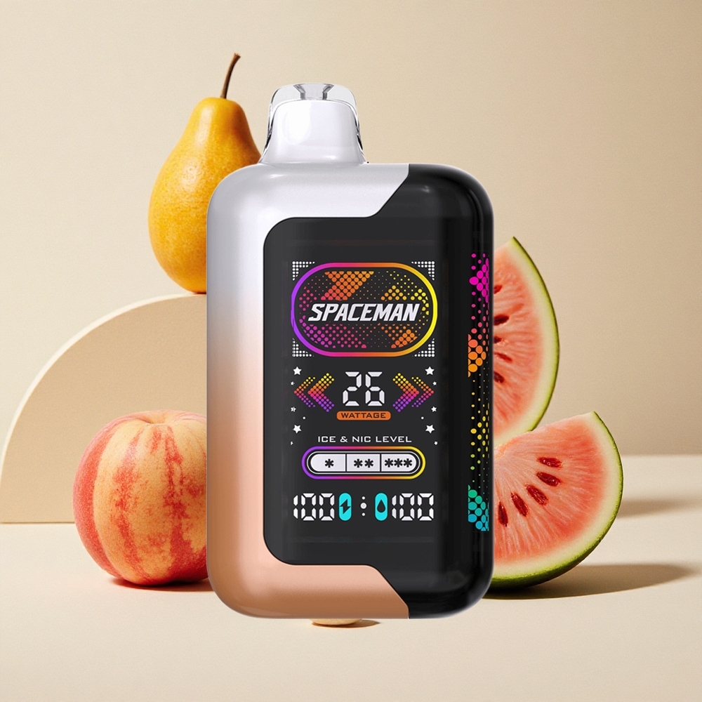 SMOK SPACEMAN SP40000 Sigaretta elettronica usa e getta Pesca Succosa Anguria con Schermo LED Ultra-Large 2.28"