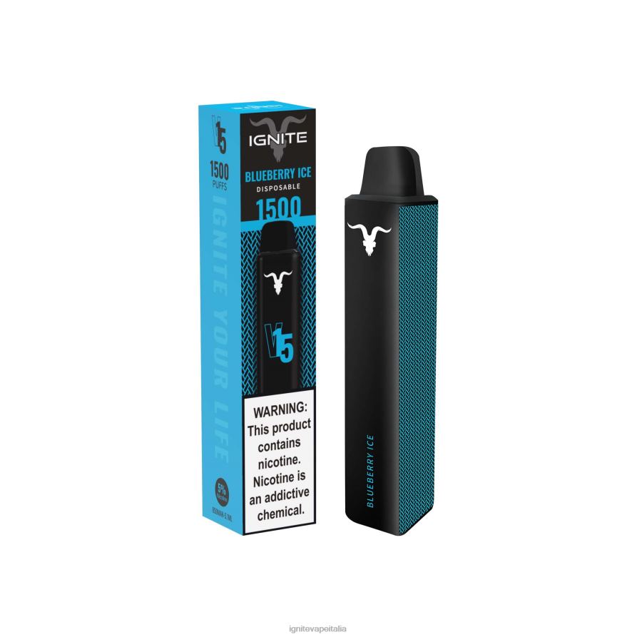 IGNITE V15 penna vaporizzata 668PR108 ghiaccio al mirtillo IGNITE prezzo italia