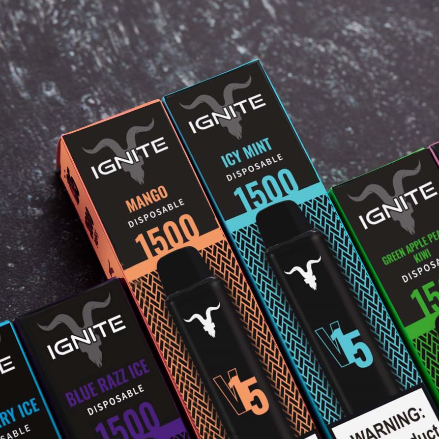IGNITE V15 penna vaporizzatore confezione da 10 668PR105 ghiaccio di guava alla fragola IGNITE vape milano