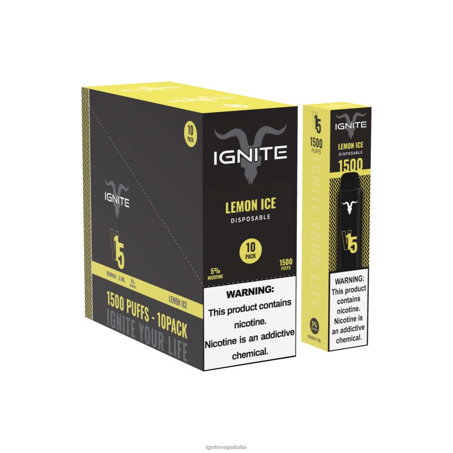 IGNITE V15 penna vaporizzatore confezione da 10 668PR105 ghiaccio di guava alla fragola IGNITE vape milano
