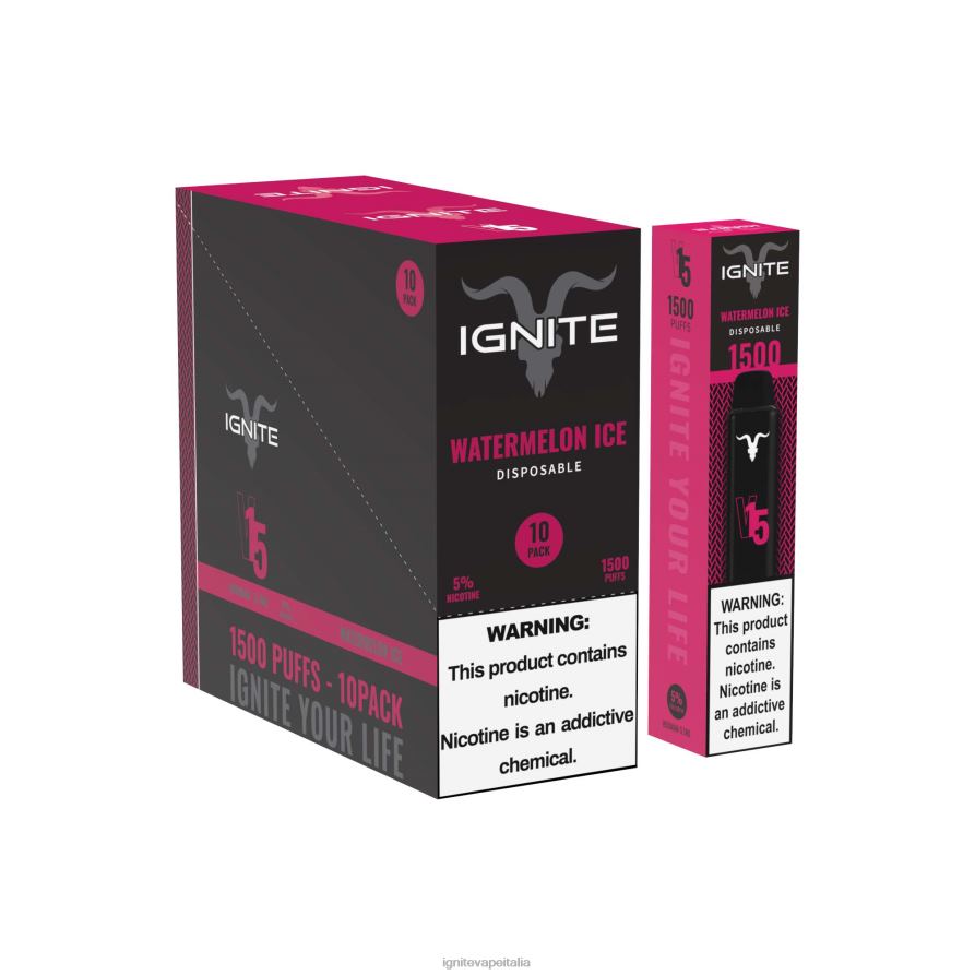 IGNITE V15 penna vaporizzatore confezione da 10 668PR106 ghiaccio di anguria IGNITE vape reviews
