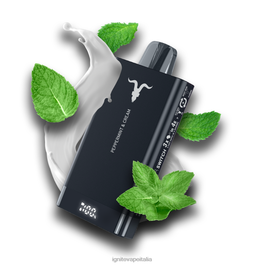IGNITE V150 penna vaporizzata 668PR73 menta piperita e panna IGNITE italia