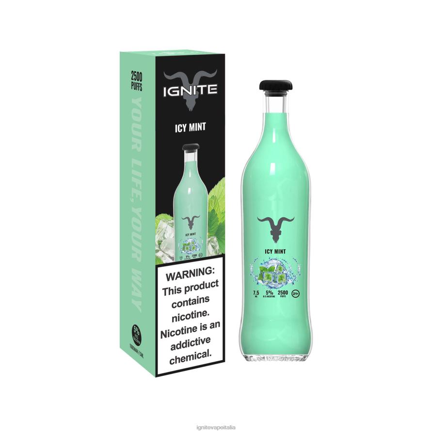 IGNITE V25 penna vaporizzata 668PR14 menta ghiacciata IGNITE vape roma