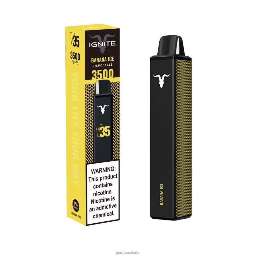 IGNITE V35 penna vaporizzata 668PR19 ghiaccio alla banana IGNITE pods review
