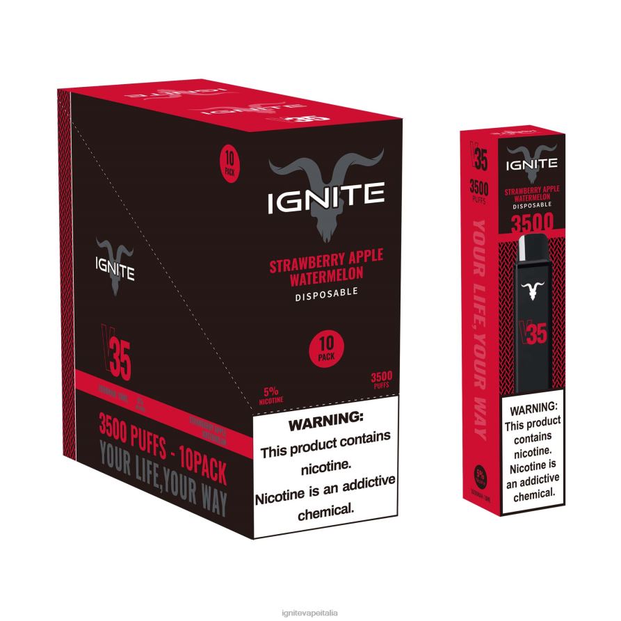 IGNITE V35 penna vaporizzatore confezione da 10 668PR16 ghiaccio alla banana IGNITE vape reviews