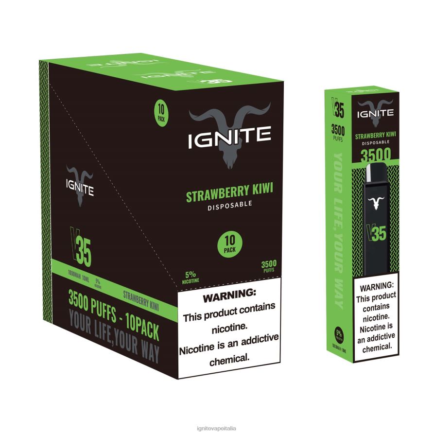 IGNITE V35 penna vaporizzatore confezione da 10 668PR16 ghiaccio alla banana IGNITE vape reviews