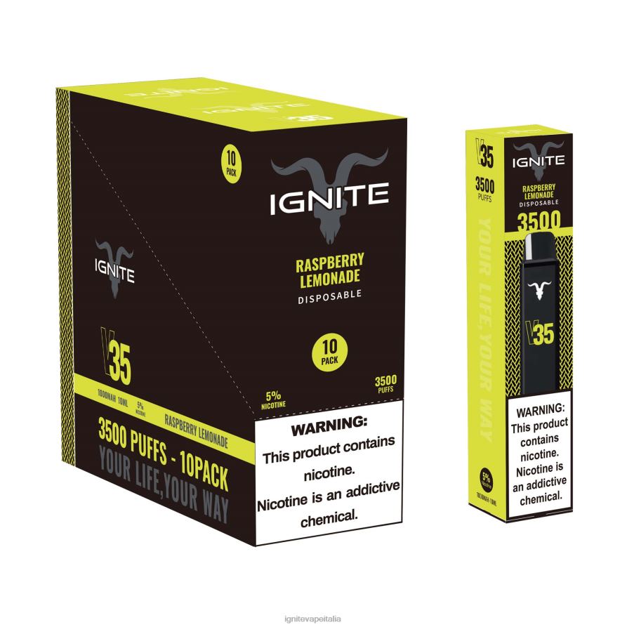 IGNITE V35 penna vaporizzatore confezione da 10 668PR16 ghiaccio alla banana IGNITE vape reviews