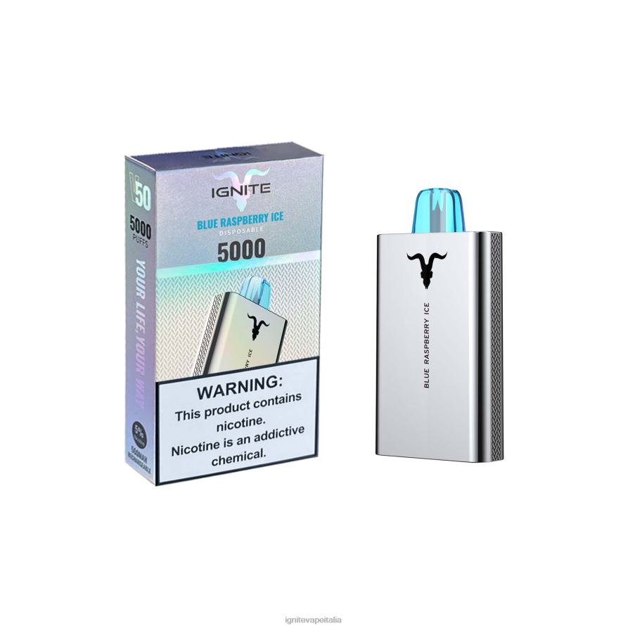 IGNITE V50 penna vaporizzata 668PR156 ghiaccio al lampone blu IGNITE vape reviews