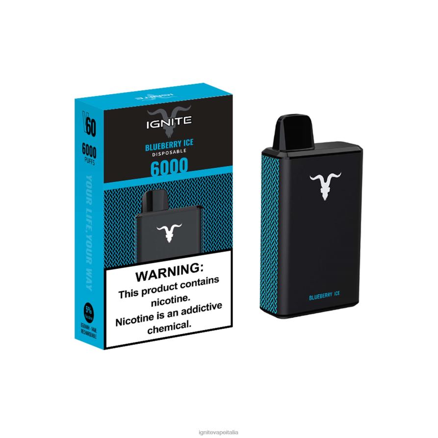 IGNITE V60 penna vaporizzata 668PR32 ghiaccio d\'uva IGNITE in italian