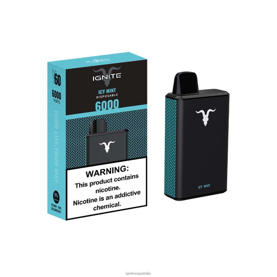 IGNITE V60 penna vaporizzata 668PR33 menta ghiacciata IGNITE italia