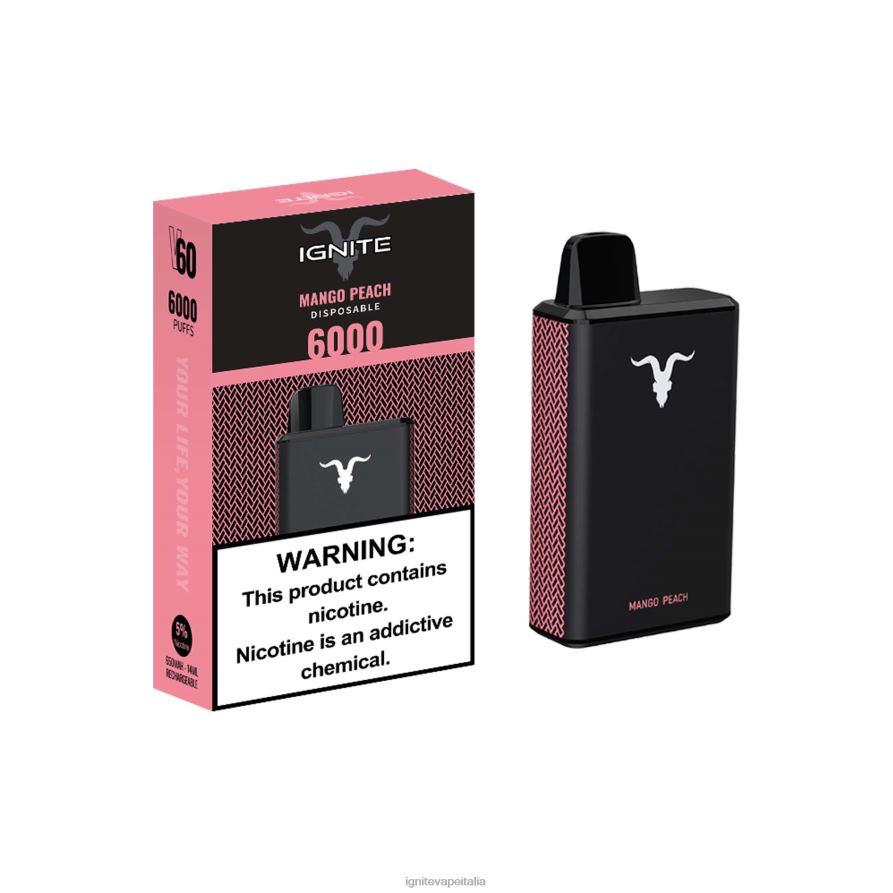 IGNITE V60 penna vaporizzata 668PR34 pesca al mango IGNITE vape roma