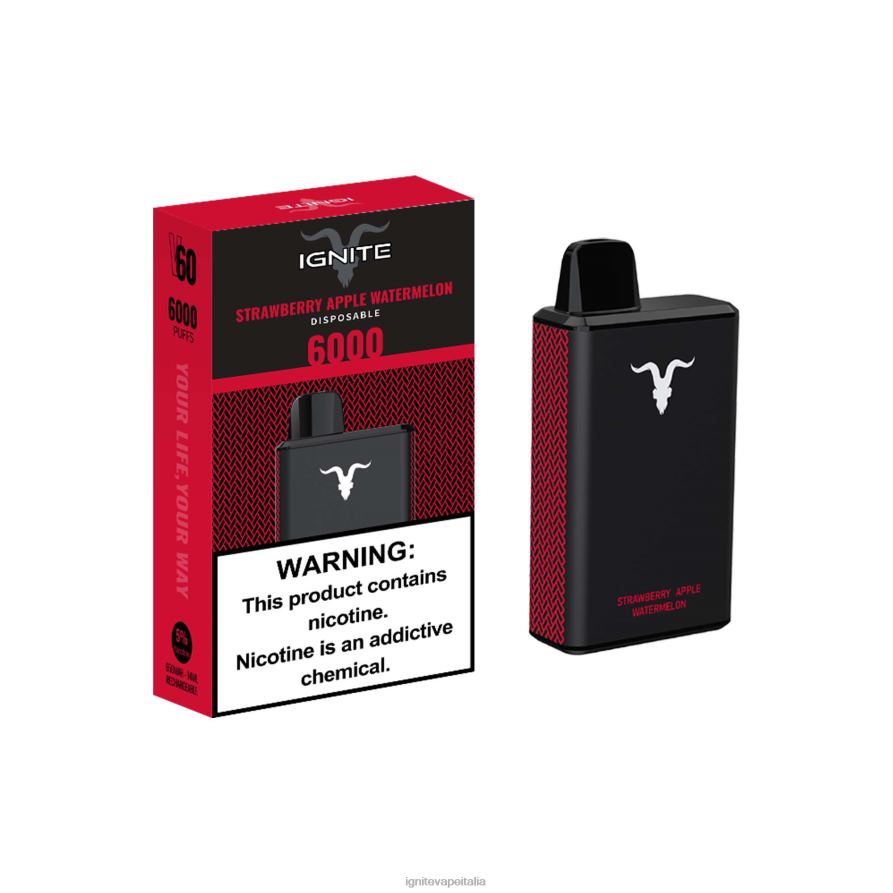 IGNITE V60 penna vaporizzata 668PR36 anguria mela fragola IGNITE vape reviews