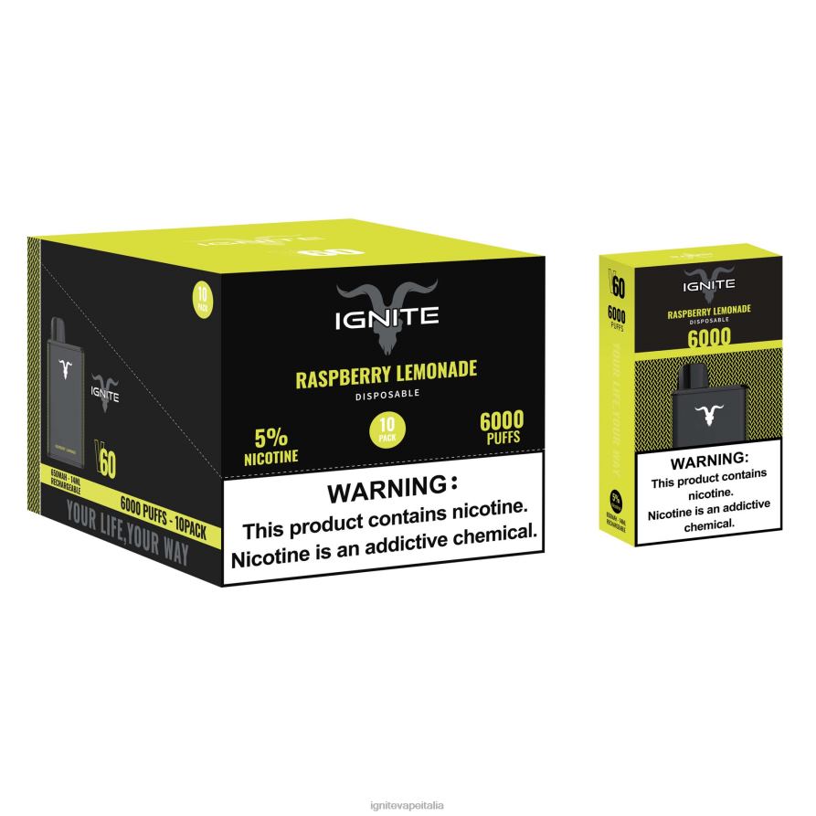 IGNITE V60 penna vaporizzatore confezione da 10 668PR17 gelato alla ciliegia IGNITE vape shop