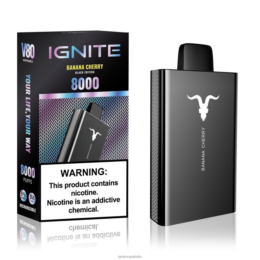 IGNITE V80 penna vaporizzata 668PR5 ciliegia di banana IGNITE vape milano