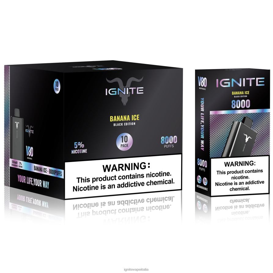 IGNITE V80 penna vaporizzatore confezione da 10 668PR62 kiwi acido del frutto della passione IGNITE in italian