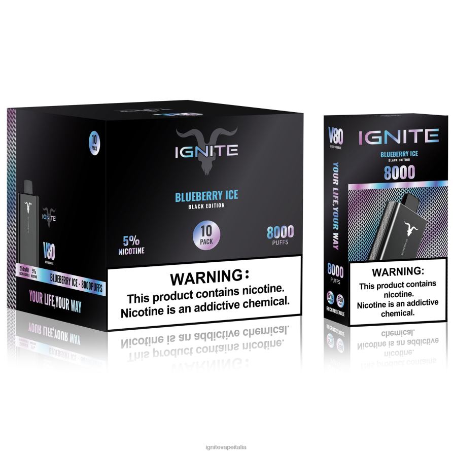 IGNITE V80 penna vaporizzatore confezione da 10 668PR62 kiwi acido del frutto della passione IGNITE in italian