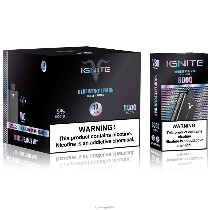 IGNITE V80 penna vaporizzatore confezione da 10 668PR62 kiwi acido del frutto della passione IGNITE in italian